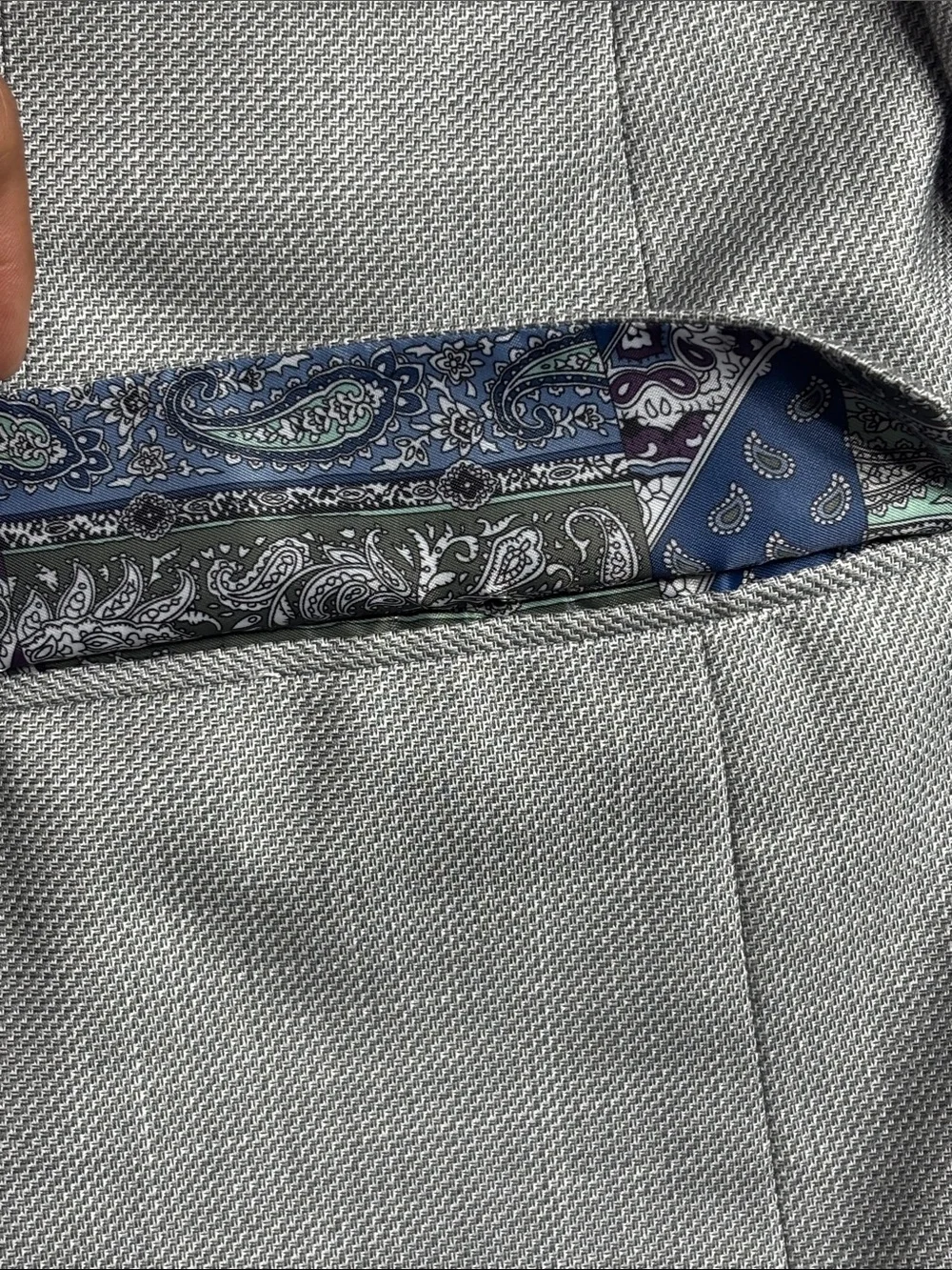 Van Heusen Studio Textured Two-Button Elbow Patches Sport Coat Jacket